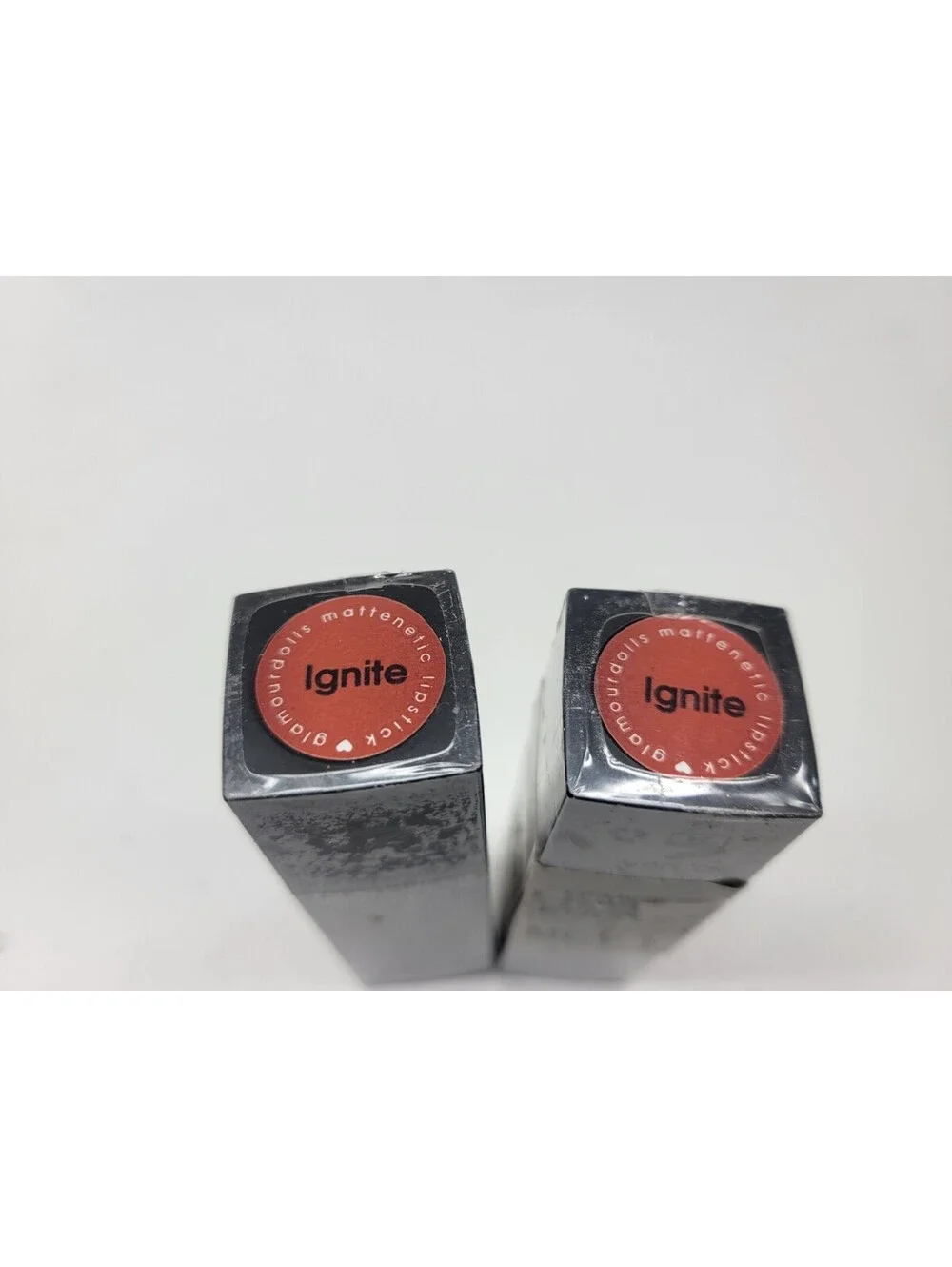 2Pc Glamour Dolls Mattenetic Lipstick IGNITE (Nude Petal) 3.75g each Sealed